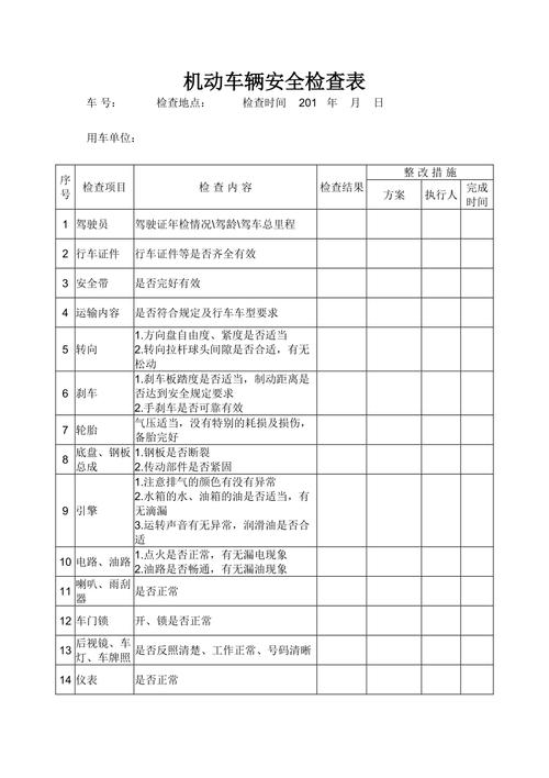 汽车首次安全检查要多久（汽车第一次安全检查）